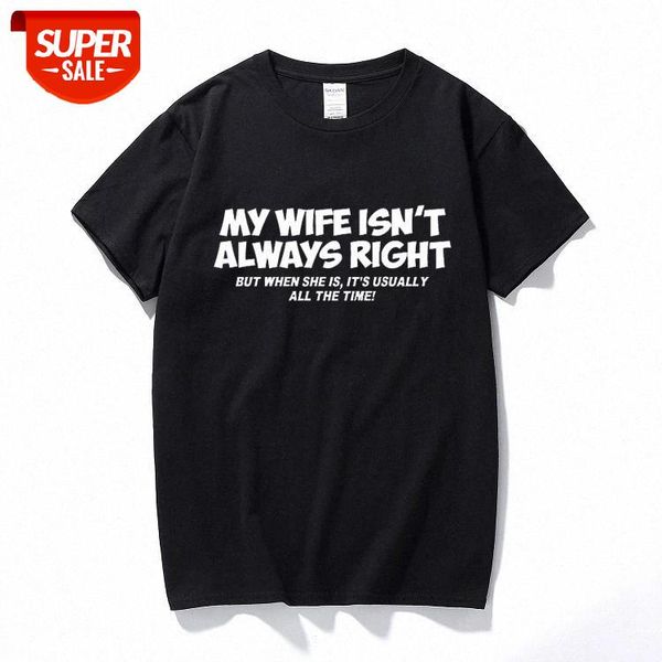 my wife isn't always right funny printed mens tshirt husband dad gift wedding cotton casual short sleeve t-shirt tee shirt #d95i, White;black
my wife isn't always right funny printed mens tshirt husband dad gift wedding cotton casual short sleeve t-shirt tee shirt #d95i, White;black