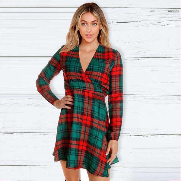 New 2021 Autumn Winter V-neck Long-sleeved Christmas Plaid Stripe Print Up Slim Party Es for Women U2YR, Black;gray
New 2021 Autumn Winter V-neck Long-sleeved Christmas Plaid Stripe Print Up Slim Party Es for Women U2YR, Black;gray