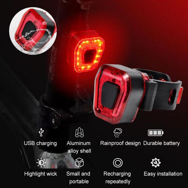4# mini led bicycle tail light usb chargeable bike rear lights waterproof safety warning safety cycling remind rear lamp
4# mini led bicycle tail light usb chargeable bike rear lights waterproof safety warning safety cycling remind rear lamp