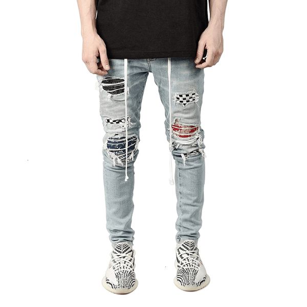2021 new men's zipper slim ny stretchy ripped biker embroidery print destroyed jeans xwct j8cm, Blue
2021 new men's zipper slim ny stretchy ripped biker embroidery print destroyed jeans xwct j8cm, Blue