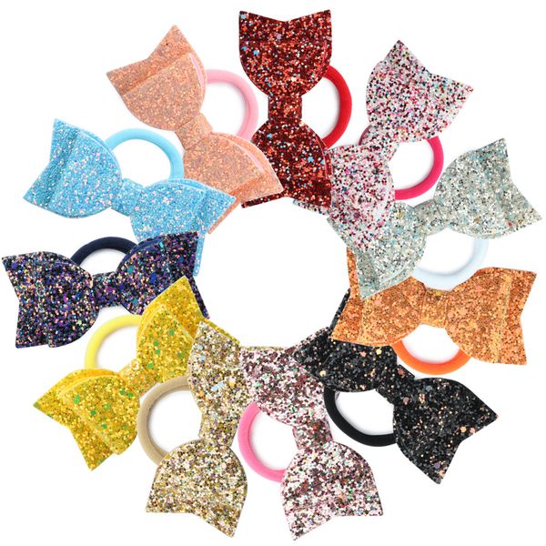 girl baby hair accessories sequin bow with elastic hairband nylon ponytail hair holder children shining bow, Slivery;white
girl baby hair accessories sequin bow with elastic hairband nylon ponytail hair holder children shining bow, Slivery;white