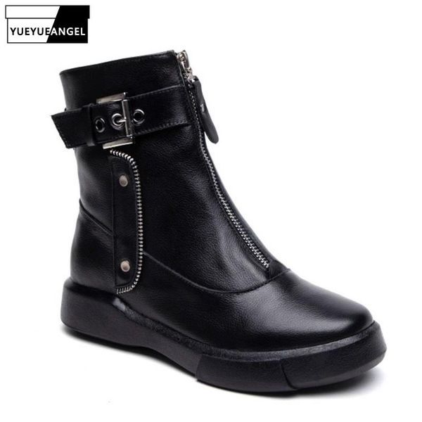 boots handmade genuine leather shoes woman winter casual front zip ankle female brand black cowhide chunky booties plus size 42
boots handmade genuine leather shoes woman winter casual front zip ankle female brand black cowhide chunky booties plus size 42