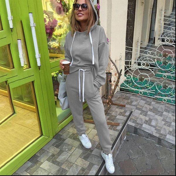 bigsweety women sets new fashion hooded sweatshirt solid long pants sets women clothing suits female tracksuit 2pcs sets, Gray
bigsweety women sets new fashion hooded sweatshirt solid long pants sets women clothing suits female tracksuit 2pcs sets, Gray