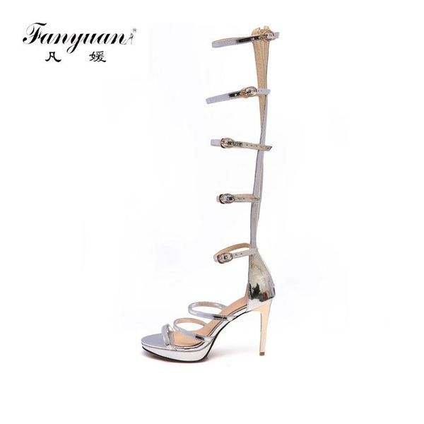 fanyuan women leather sandals summer buckle strap gladiator shoes roman sandals stiletto high heels glitter silver zip, Black
fanyuan women leather sandals summer buckle strap gladiator shoes roman sandals stiletto high heels glitter silver zip, Black