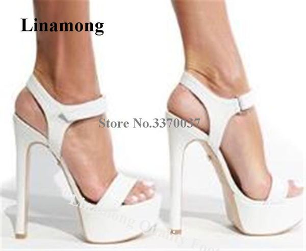 sandals linamong elegant open toe high platform stiletto heel white black ankle strap formal dress heels
sandals linamong elegant open toe high platform stiletto heel white black ankle strap formal dress heels