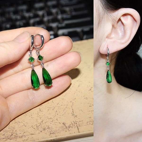 trendy water drop dangle earring for girls summer beach jewelery cubic zircon women bohemia earing bijoux gift, Silver
trendy water drop dangle earring for girls summer beach jewelery cubic zircon women bohemia earing bijoux gift, Silver
