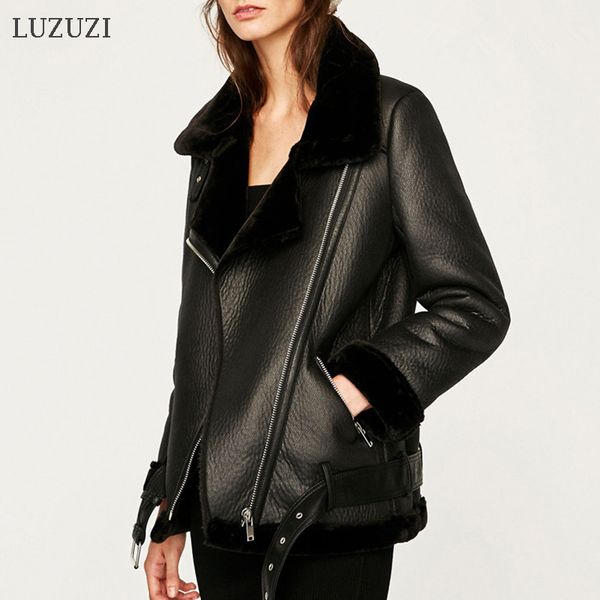 2021 new winter sheep coats women thicken faux coat female fur lining leather jacket casaco feminin jzqk, Black;brown
2021 new winter sheep coats women thicken faux coat female fur lining leather jacket casaco feminin jzqk, Black;brown