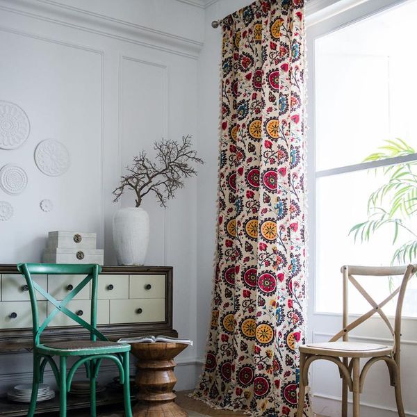 curtain & drapes bohemian tassel blackout window treatment printed shade curtains living room balcony drape home decor
curtain & drapes bohemian tassel blackout window treatment printed shade curtains living room balcony drape home decor