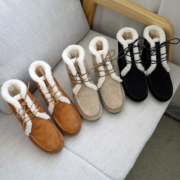 boots 2021 women warm fur winter snow lace-up footwear fashion casual outdoor classic comfort ladies flat shoes ankle boot, Black
boots 2021 women warm fur winter snow lace-up footwear fashion casual outdoor classic comfort ladies flat shoes ankle boot, Black