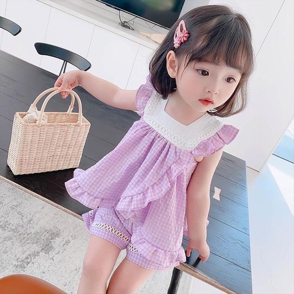baby girl summer clothes short sleeved lattice suit children fashion flying sleeve loose shorts p1039, White
baby girl summer clothes short sleeved lattice suit children fashion flying sleeve loose shorts p1039, White