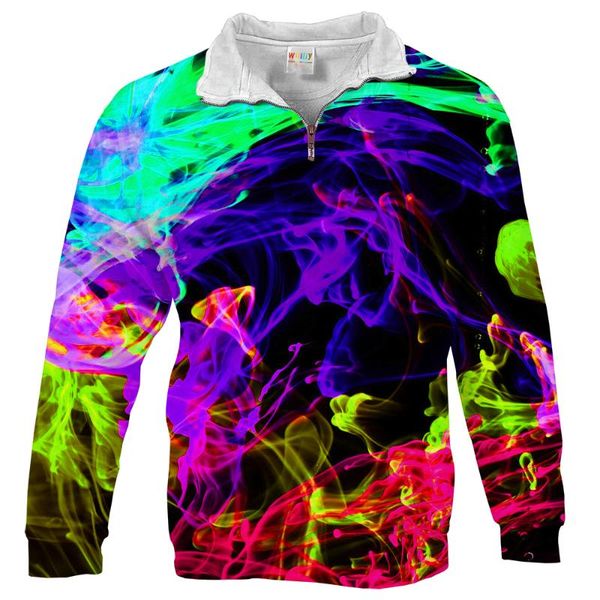 men's hoodies & sweatshirts zip neckline rainbow sweatshirt colorful smoke hooded long sleeve art pigment la hip hop casual clot, Black
men's hoodies & sweatshirts zip neckline rainbow sweatshirt colorful smoke hooded long sleeve art pigment la hip hop casual clot, Black