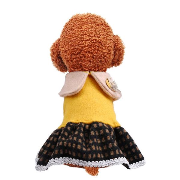 pet puppy lovely cute dogs and cats autumn and winter new cat costumes retro student teddy bichon turmeric coffee gingham skirt
pet puppy lovely cute dogs and cats autumn and winter new cat costumes retro student teddy bichon turmeric coffee gingham skirt