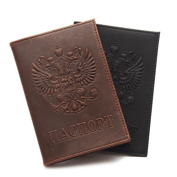card holders russian leather passport case men's crazy horse pickup wallet id holder, Brown;gray
card holders russian leather passport case men's crazy horse pickup wallet id holder, Brown;gray