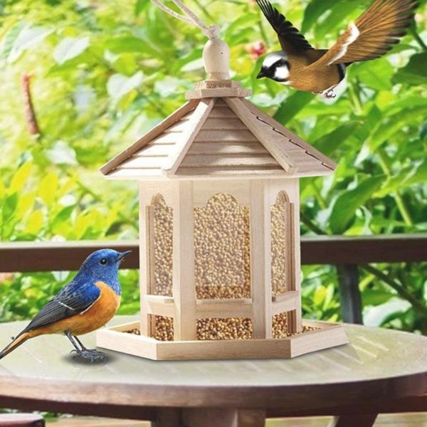 other bird supplies feeder high capacity hexagon shaped roof wood creative nest for garden
other bird supplies feeder high capacity hexagon shaped roof wood creative nest for garden