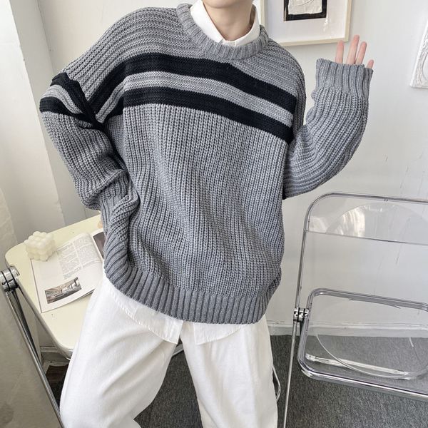 2021 new winter thick sweater men's warm fashion casual o-neck knitted pullover men wild loose korean oversize sweaters mens clothes, White;black
2021 new winter thick sweater men's warm fashion casual o-neck knitted pullover men wild loose korean oversize sweaters mens clothes, White;black