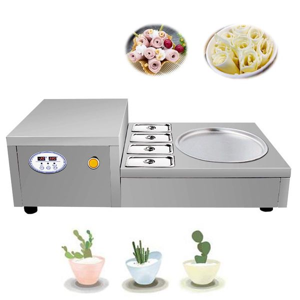 ice cream making machine single pan thailand fry with 4 cooling tanks stainless steel fried roll
ice cream making machine single pan thailand fry with 4 cooling tanks stainless steel fried roll