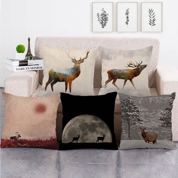 45cm*45cm deer in wild design throw cushion cover linen/cotton sofa pillow cover decorative pillow case
45cm*45cm deer in wild design throw cushion cover linen/cotton sofa pillow cover decorative pillow case