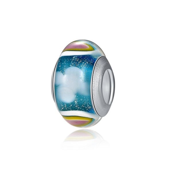 925 sterling silver murano glass lampwork beads blue rainbow clouds fit european pandora charms bracelet & necklace diy jewelry, Crystal
925 sterling silver murano glass lampwork beads blue rainbow clouds fit european pandora charms bracelet & necklace diy jewelry, Crystal