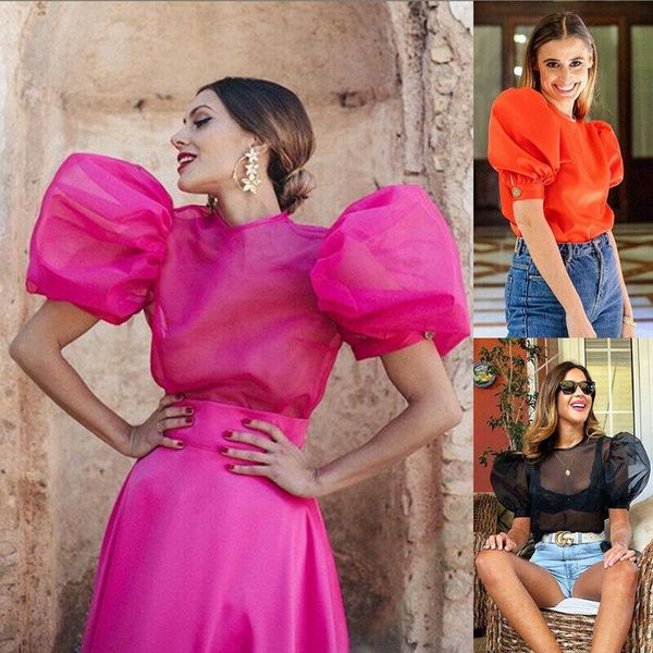 women's blouses & shirts women mesh sheer puff sleeve t shirt ruffle short tshirt see-through t-shirts o neck perspective tee top, White
women's blouses & shirts women mesh sheer puff sleeve t shirt ruffle short tshirt see-through t-shirts o neck perspective tee top, White