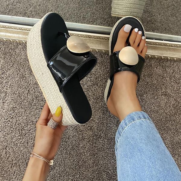 sandals women summer casual daily comfy slip on platform women's toe weave rope flip flops, Black
sandals women summer casual daily comfy slip on platform women's toe weave rope flip flops, Black