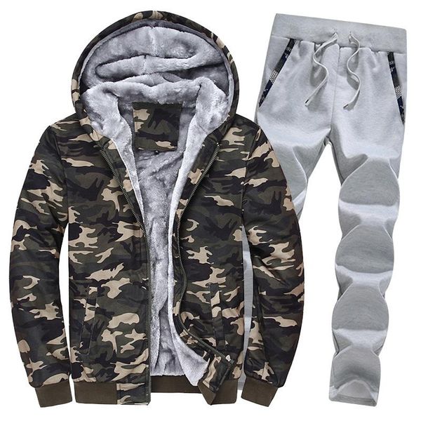 men's tracksuits autumn and winter men camouflage sweater suit british casual sportswear loose jacket two-piece, Gray
men's tracksuits autumn and winter men camouflage sweater suit british casual sportswear loose jacket two-piece, Gray