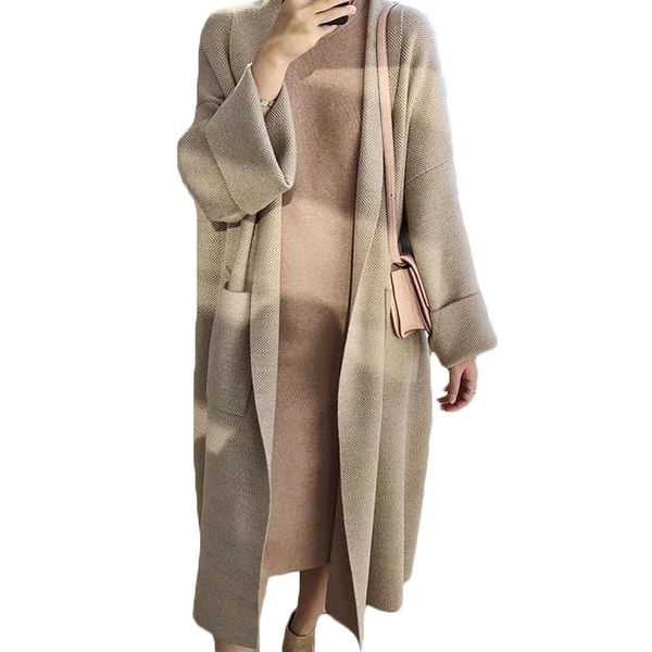 women's trench coats new spring and autumn loose knit cardigan women sweater coat casual wild long knitted jacket ns2039 fwvp, Tan;black
women's trench coats new spring and autumn loose knit cardigan women sweater coat casual wild long knitted jacket ns2039 fwvp, Tan;black