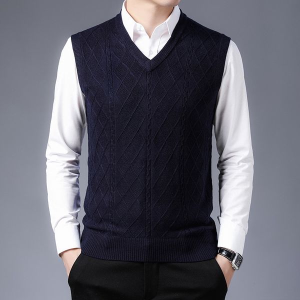2021 autumn and winter new men's wool business casual geometry v-neck sleeveless knit sweater vest male brand clothes fdfg, White;black
2021 autumn and winter new men's wool business casual geometry v-neck sleeveless knit sweater vest male brand clothes fdfg, White;black