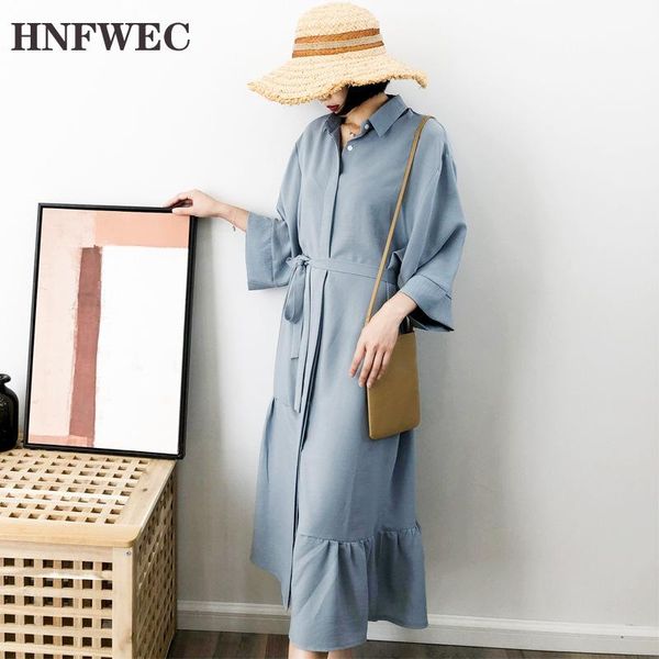 casual dresses summer and spring korean style women's dress 2021 solid color long sleeve chiffon women clothing v913, Black;gray
casual dresses summer and spring korean style women's dress 2021 solid color long sleeve chiffon women clothing v913, Black;gray