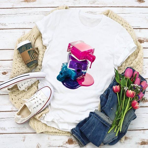 women graphic 3d fingernail fashion print lady summer t-shirt shirt lady clothes womens clothing tee female t shirt, White
women graphic 3d fingernail fashion print lady summer t-shirt shirt lady clothes womens clothing tee female t shirt, White