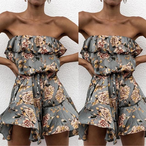 women's jumpsuits & rompers off shoulder playsuit bodysuit women floral print ruffles lace up short jumpsuit summer slash neck female r, Black;white
women's jumpsuits & rompers off shoulder playsuit bodysuit women floral print ruffles lace up short jumpsuit summer slash neck female r, Black;white