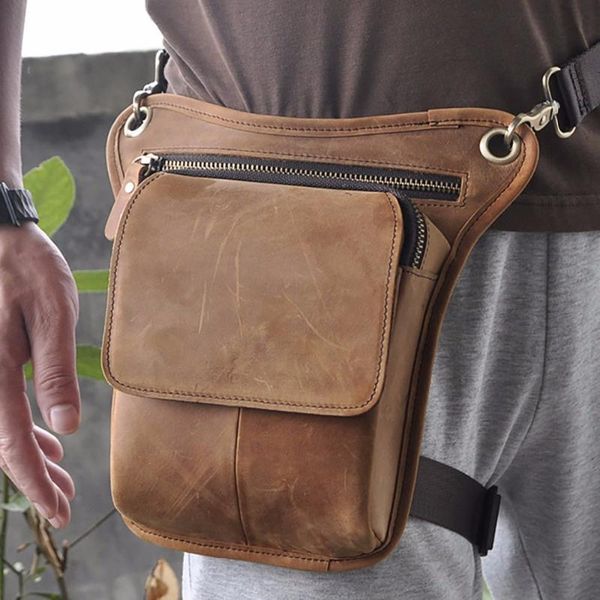 waist bags genuine leather men drop leg bag belt motorcycle riding natural skin retro messenger shoulder fanny pack
waist bags genuine leather men drop leg bag belt motorcycle riding natural skin retro messenger shoulder fanny pack