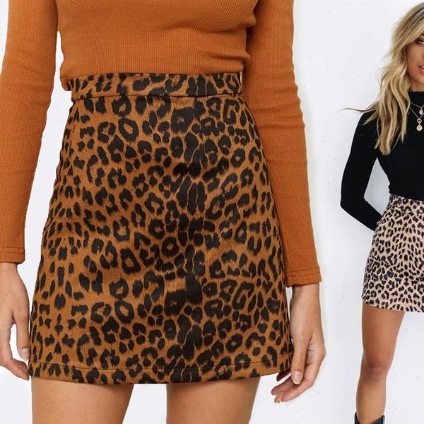 summer fashion womens skirt high waist suede leopard printed zip a line wdc6228, Black
summer fashion womens skirt high waist suede leopard printed zip a line wdc6228, Black