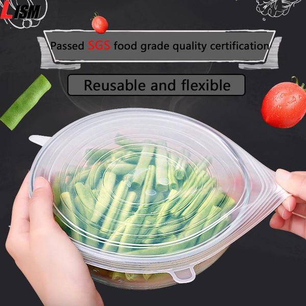kitchen storage & organization reusable fresh keeping seal covers compression universal silicone food packaging case stretch lids accessorie
kitchen storage & organization reusable fresh keeping seal covers compression universal silicone food packaging case stretch lids accessorie