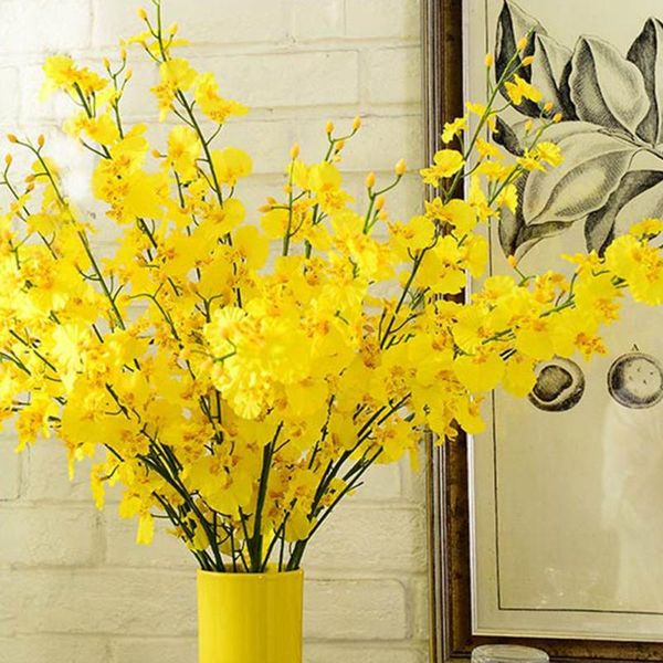 decorative flowers & wreaths 1pc artificial oncidium orchid beautiful wedding yellow party home deskfake decorations
decorative flowers & wreaths 1pc artificial oncidium orchid beautiful wedding yellow party home deskfake decorations