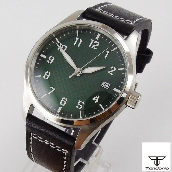 wristwatches 40mm corgeut men's wristwatch automatic genuine nh35/nh35a movement green dial luminous hands date leather strap screw in, Slivery;brown
wristwatches 40mm corgeut men's wristwatch automatic genuine nh35/nh35a movement green dial luminous hands date leather strap screw in, Slivery;brown