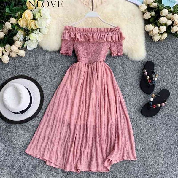 oceve women summer dresses plaid slash neck off shouder solid vestidos ruffles a-line high waist dress robe femme 11767 210721, Black;gray
oceve women summer dresses plaid slash neck off shouder solid vestidos ruffles a-line high waist dress robe femme 11767 210721, Black;gray