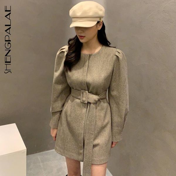 casual dresses shengpalae retro crew neck dress 2021 spring korean chic waist lace up solid color bubble sleeve femela mini 5a780, Black;gray
casual dresses shengpalae retro crew neck dress 2021 spring korean chic waist lace up solid color bubble sleeve femela mini 5a780, Black;gray
