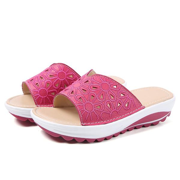 women caucal shoes ladies leather platform wedges beach slippers female outdoor summer walking sandals embroidered size 34-42, Black
women caucal shoes ladies leather platform wedges beach slippers female outdoor summer walking sandals embroidered size 34-42, Black