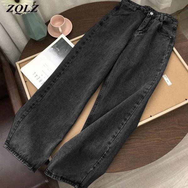 women's jeans zqlz vintage denim trousers women wide leg pants straight long high waist casual loose spring autumn female, Blue
women's jeans zqlz vintage denim trousers women wide leg pants straight long high waist casual loose spring autumn female, Blue