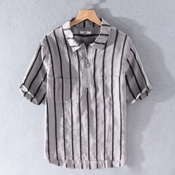 2021 new unique summer brand linen short sleeve stripe shirts for men casual fashion shirt mens comfortable overhemd camiseta wnhk, White
2021 new unique summer brand linen short sleeve stripe shirts for men casual fashion shirt mens comfortable overhemd camiseta wnhk, White