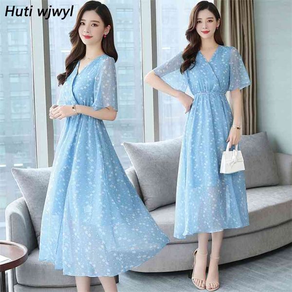plus size summer vintage chiffon boho beach holiday sundress korean elegant women party midi dresses casual maxi vestidos 210528, Black;gray
plus size summer vintage chiffon boho beach holiday sundress korean elegant women party midi dresses casual maxi vestidos 210528, Black;gray
