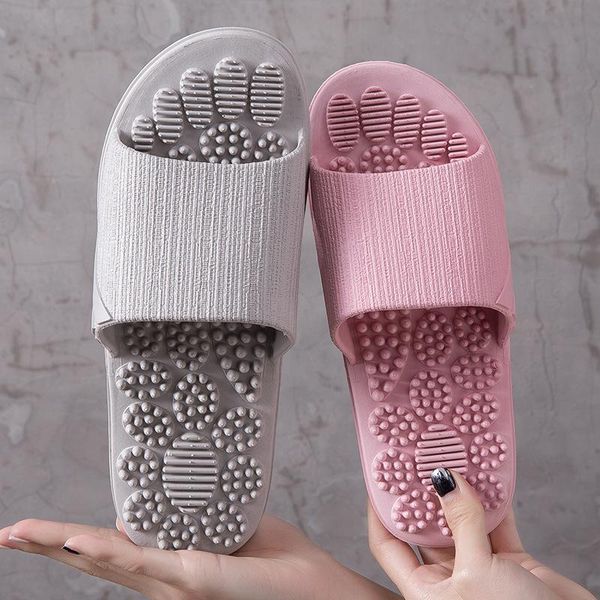 slippers summer 2021 indoor non-slip shoes with reflexology function solid soft bottom couple home sandals, Black
slippers summer 2021 indoor non-slip shoes with reflexology function solid soft bottom couple home sandals, Black