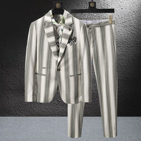 men's suits & blazers premium men's wedding , 2-piece spring british striped evening 2021, White;black
men's suits & blazers premium men's wedding , 2-piece spring british striped evening 2021, White;black