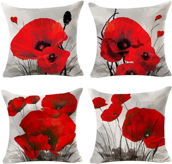 cushion/decorative pillow charming retro watercolor oil painting red poppy cotton linen throw case cover home office decorative 18 x inch
cushion/decorative pillow charming retro watercolor oil painting red poppy cotton linen throw case cover home office decorative 18 x inch