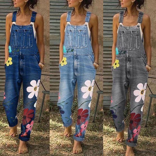 2021 new jumpsuits flower printed blue jeans romper for women's fashion denim bib pants long rompers overalls yhti, Black;white
2021 new jumpsuits flower printed blue jeans romper for women's fashion denim bib pants long rompers overalls yhti, Black;white