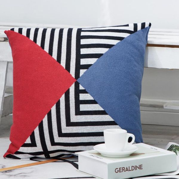 cushion/decorative pillow yiruio modern red blue triangle cushion cover 45*45 elegant knitted pure cotton living room decorative throw case
cushion/decorative pillow yiruio modern red blue triangle cushion cover 45*45 elegant knitted pure cotton living room decorative throw case