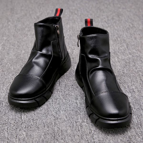 2020 winter new hight-leather shoes mens british style side zipper mens fashion ankle boots outdoor leather boots
2020 winter new hight-leather shoes mens british style side zipper mens fashion ankle boots outdoor leather boots