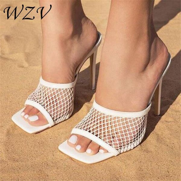 slippers brand design women elegant square toe ladies sandals mesh thin high heels summer outdoor, Black
slippers brand design women elegant square toe ladies sandals mesh thin high heels summer outdoor, Black