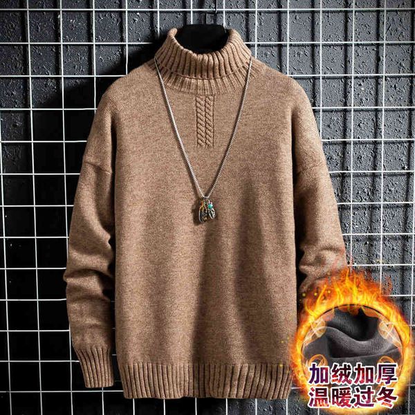 sweater knit men's clothing plush thickened youth solid color leisure turtleneck pullover undercoat, White;black
sweater knit men's clothing plush thickened youth solid color leisure turtleneck pullover undercoat, White;black