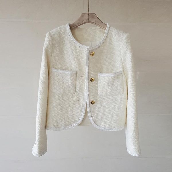 women's jackets fashion vintage brand designer tweed jacket coat women autumn winter single breasted slim woolen outwear, Black;brown
women's jackets fashion vintage brand designer tweed jacket coat women autumn winter single breasted slim woolen outwear, Black;brown
